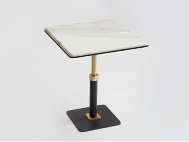 Tavolino quadrato in marmo PEDESTAL | Tavolino quadrato