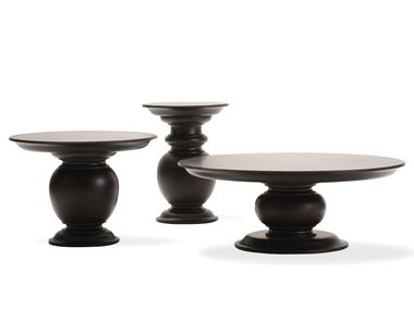 Mesa de centro redonda de madeira PELLEAS OPERA CONTEMPORARY