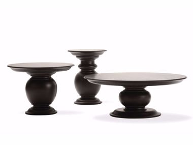 Mesa de centro redonda de madeira PELLEAS OPERA CONTEMPORARY