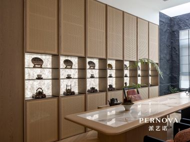 Full-height custom-made furniture Tea Room PERNOVA
