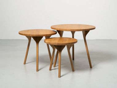 Round wooden Coffee table set PH CIRCLE TABLE LOUNGE PH Pianos & PH Furniture