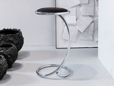 High steel and wood stool PH SNAKE STOOL COUNTER PH Pianos & PH Furniture