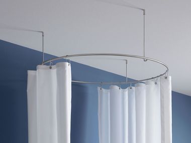 Stainless steel shower curtain rod RING FOR ROUND SHOWER PHOS