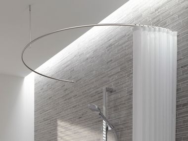 Stainless steel shower curtain rod SEMI-CIRCLE FOR BATHTUB PHOS