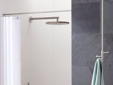 Stainless steel shower curtain rod STRAIGHT Ø12MM PHOS