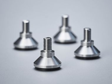 Füße aus Edelstahl zum Einschrauben KARLSRUHER TISCH PHOS