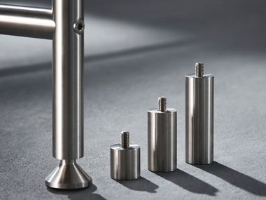 Erhöhung für Tisch und Bank aus Edelstahl KARLSRUHER TISCH PHOS