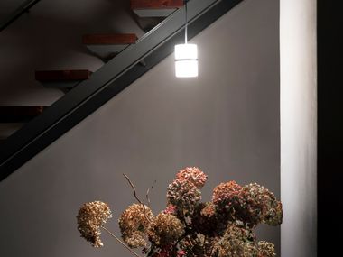 Lampada a sospensione a LED in vetro soffiato PICCOLA BOA | Lampada a sospensione