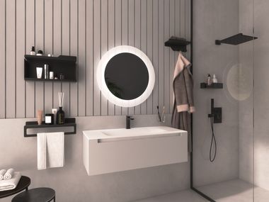 PIEGA Steel towel rack / bathroom wall shelf By KOH-I-NOOR | design ...