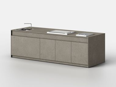 Cosmotech outdoor kitchen with teppanyaki plate PILAN - COMP. 1 PILAN