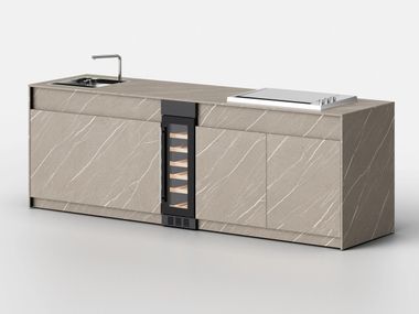 Cosmotech outdoor kitchen with teppanyaki plate PILAN - COMP. 4 PILAN