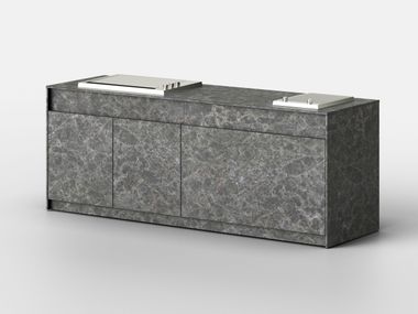 Cosmotech outdoor kitchen with teppanyaki plate PILAN - COMP. 5 PILAN