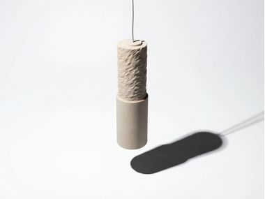 Natural stone pendant lamp TRAZA PIMAR