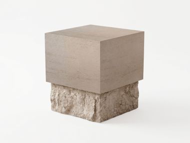 Monolithic natural stone stool TRAZA PIMAR