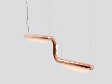 LED acrylic and aluminium pendant lamp PIPELINE CM1