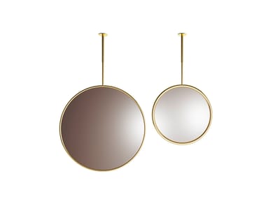 Specchio da soffitto rotondo in metallo PLANET EXENZA