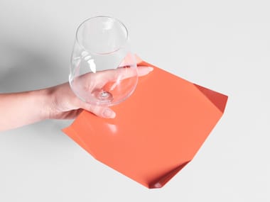 Giacopini, PLIÈ Piatto quadrato in metallo da cocktail