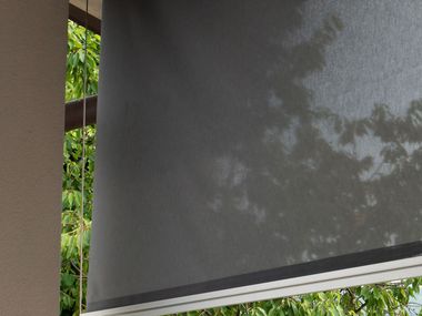 Outdoor roller blinds
