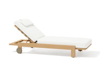 Lettino da giardino in TechTeak con ruote KUBIK POINT