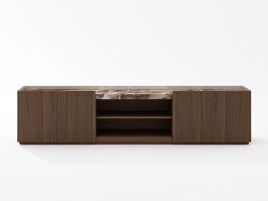 TV-Schrank aus Holz mit Drehtüren BLOCK PROF