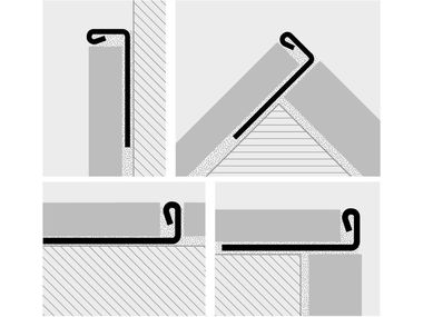 PROTERMINAL STEEL Brushed steel edge profile for walls By PROGRESS PROFILES