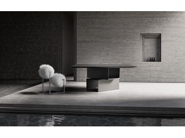 MANIFESTO QUADRO Square cement table By PULKRA