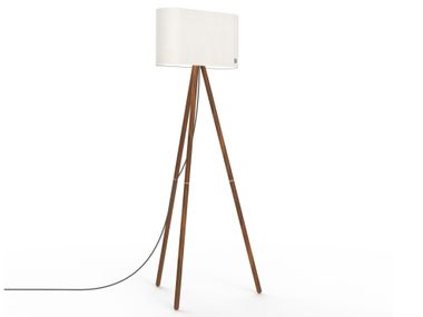 LED wooden floor lamp with tripod BELMONT Pablo Designs