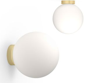 Opal glass wall lamp / ceiling lamp BOLA SPHERE FLUSH Pablo Designs