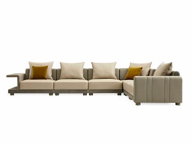 6-Sitzer und mehr Ecksofa aus Leder APTS-2977 Pablo Now