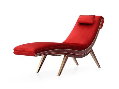 Gepolsterte Chaiselongue aus Nubukleder mit Kopfstütze CLOUD RECLINER APTV-2708 Pablo Now