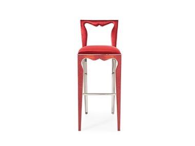 High leather stool with back APTV-37 Pablo Now