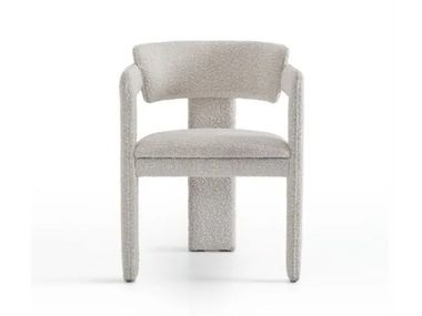 Fabric easy chair with armrests IRIS Pacini & Cappellini