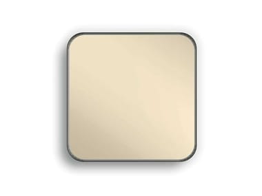 Specchio quadrato in metallo con cornice RON Pacini & Cappellini