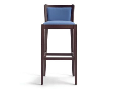 Upholstered high beech stool MOMA SOFT 472HI.I1 Palma