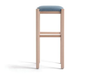 High upholstered beech stool RUSTICA 425X.i1 Palma
