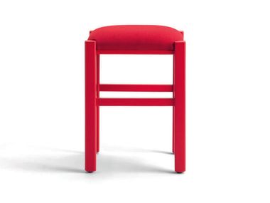 Upholstered low beech stool RUSTICA 425Z.i1 Palma