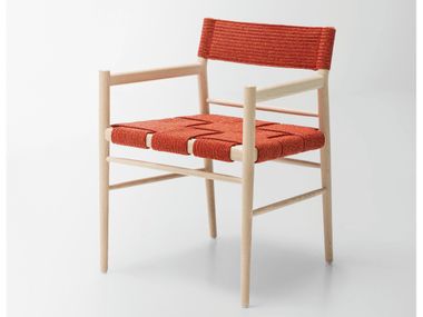 Sassafras garden chair with armrests MILLA Paola Lenti