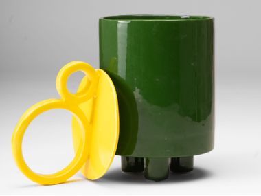 Ceramic cookie jar CATETO II Paolo Santangelo