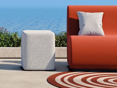 Pouf de jardin en Batyline® AURA Papatya