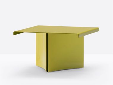 Square low aluminium coffee table ESTRATTO ETT SQUARE Pedrali