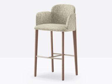 High stool with armrests and back OPALE 3788 Pedrali