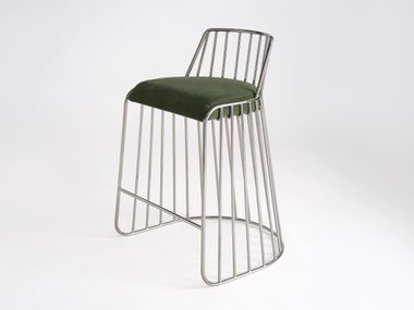 Tabouret haut avec dossier BRIDE'S VEIL Phase Design