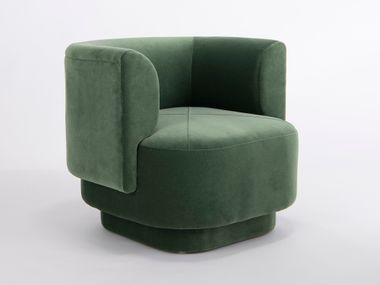 Fabric armchair with armrests CAPPER Phase Design