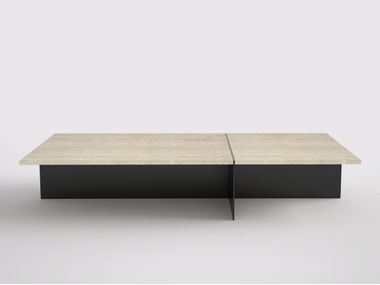 Rectangular wooden coffee table DIVISION Phase Design