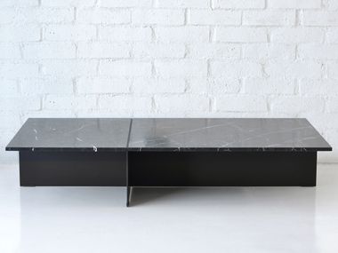 Rectangular marble coffee table DIVISION Phase Design