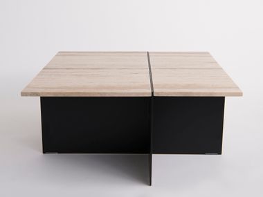 Square wooden coffee table DIVISION Phase Design