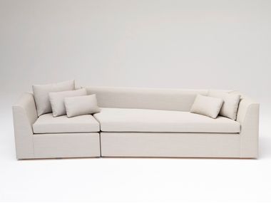 Straight 3 seater modular fabric sofa PANGAEA Phase Design