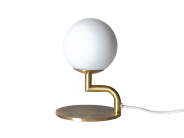 Lampada da tavolo in metallo e vetro opale MOBIL 18 Pholc