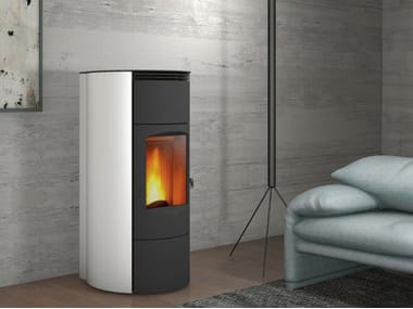Piazzetta, P163 T TH Termostufa a pellet in acciaio