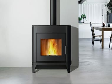 Piazzetta, P945 STEEL Stufa a pellet in acciaio